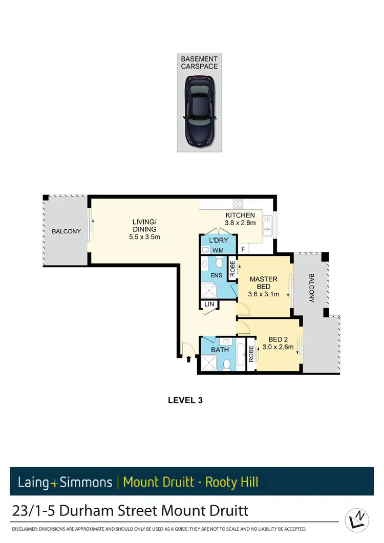 Floorplan of Homely unit listing, 23/1-5 Durham Street, Mount Druitt NSW 2770