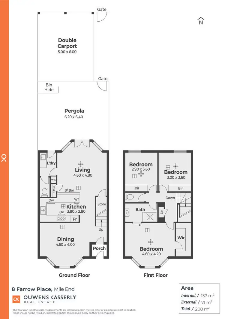 Floorplan of Homely house listing, 8 Farrow Place, Mile End SA 5031