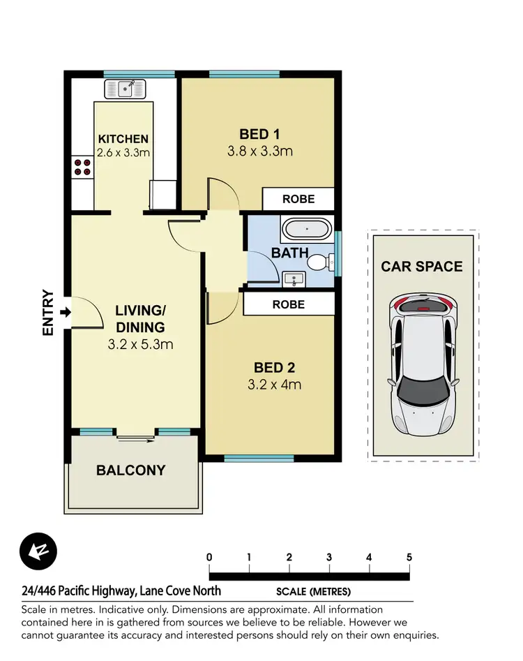 Floorplan of Homely apartment listing, 24/446 Pacific Highway, Lane Cove NSW 2066