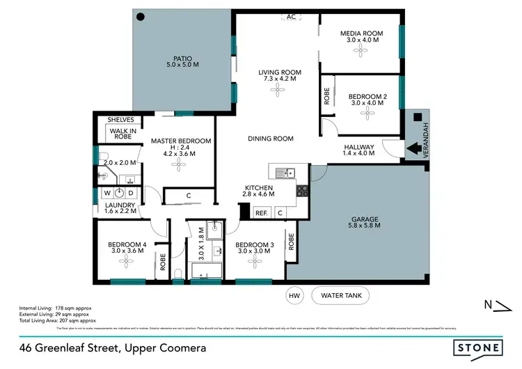 Floorplan of Homely house listing, 46 Greenleaf Street, Upper Coomera QLD 4209