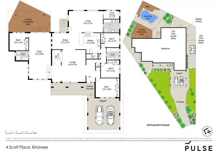 Floorplan of Homely house listing, 4 Scott Place, Kirrawee NSW 2232