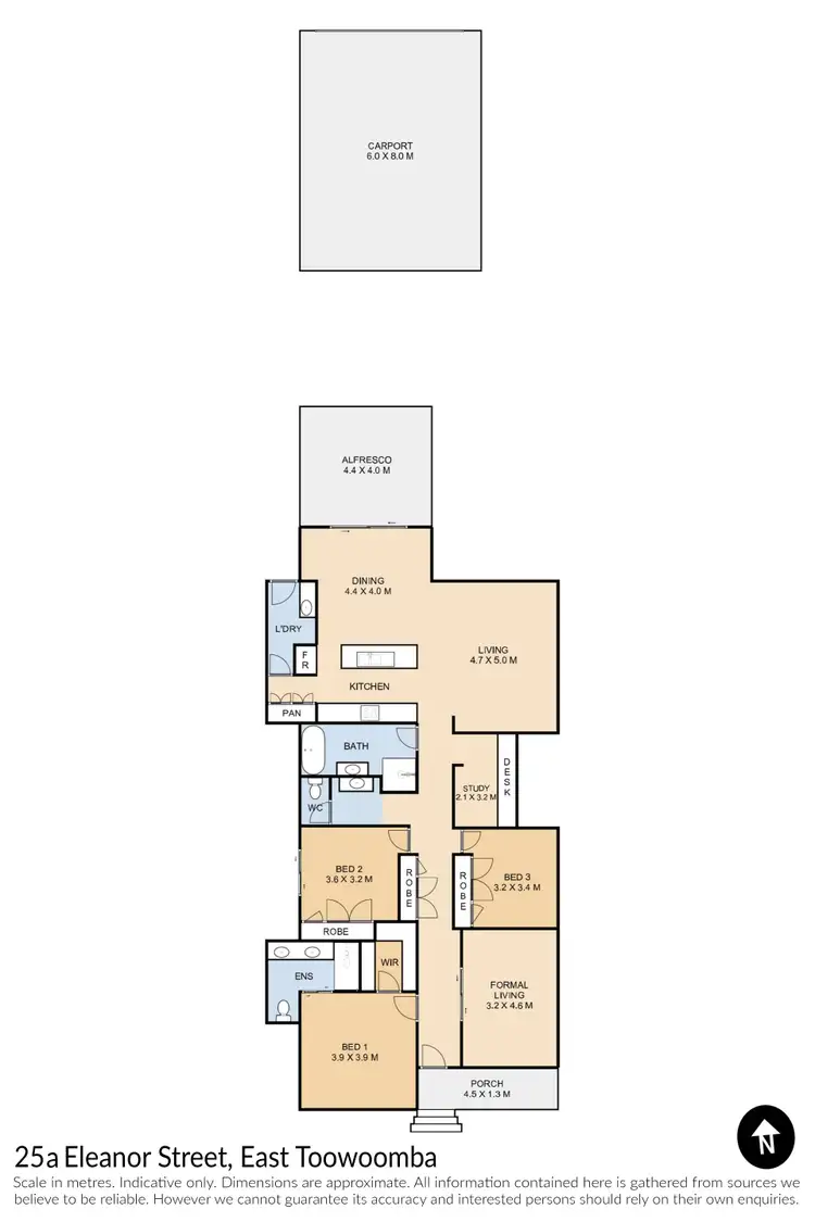 Floorplan of Homely house listing, 25A Eleanor Street, East Toowoomba QLD 4350