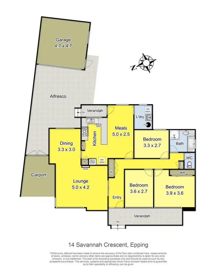 Floorplan of Homely house listing, 14 Savannah Crescent, Epping VIC 3076