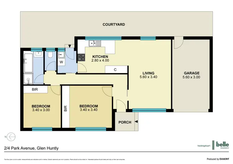 Floorplan of Homely unit listing, 2/4 Park Avenue, Glen Huntly VIC 3163