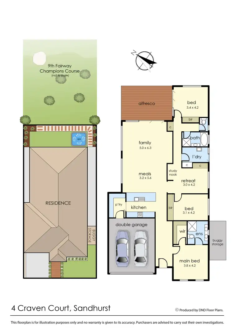 Floorplan of Homely house listing, 4 Craven Court, Sandhurst VIC 3977