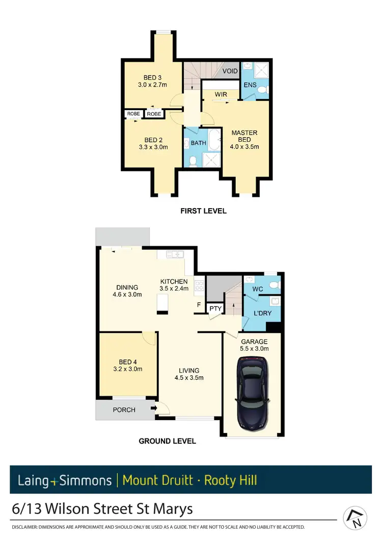 Floorplan of Homely townhouse listing, 6/13-17 Wilson Street, St Marys NSW 2760