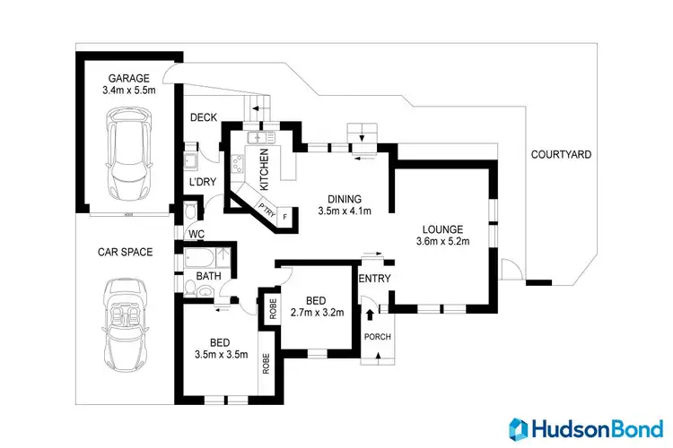Floorplan of Homely unit listing, 2/173 Foote Street, Templestowe VIC 3106
