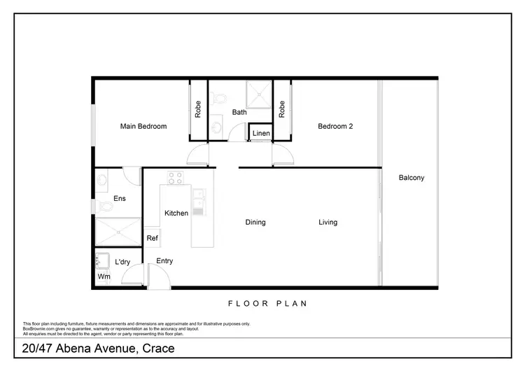 Floorplan of Homely apartment listing, 20/47 Abena Avenue, Crace ACT 2911