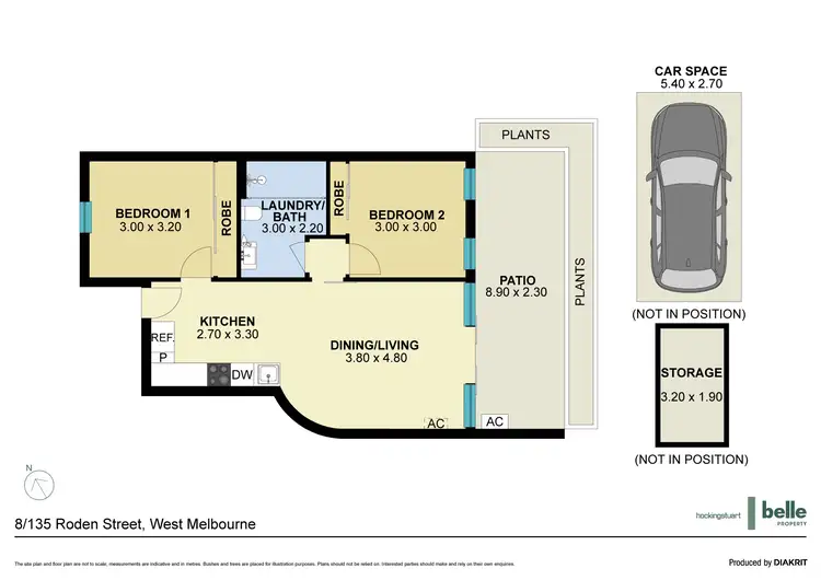 Floorplan of Homely apartment listing, 8/135 Roden Street, West Melbourne VIC 3003