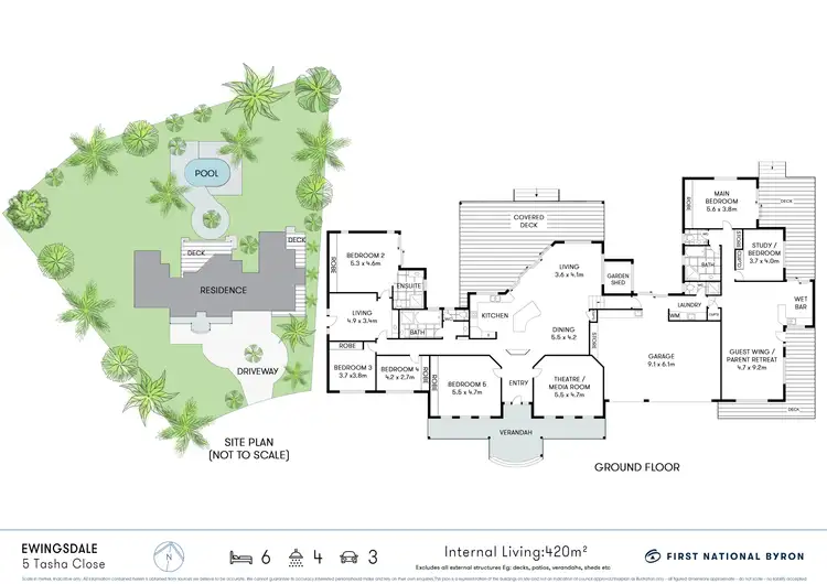 Floorplan of Homely house listing, 5 Tasha Close, Ewingsdale NSW 2481