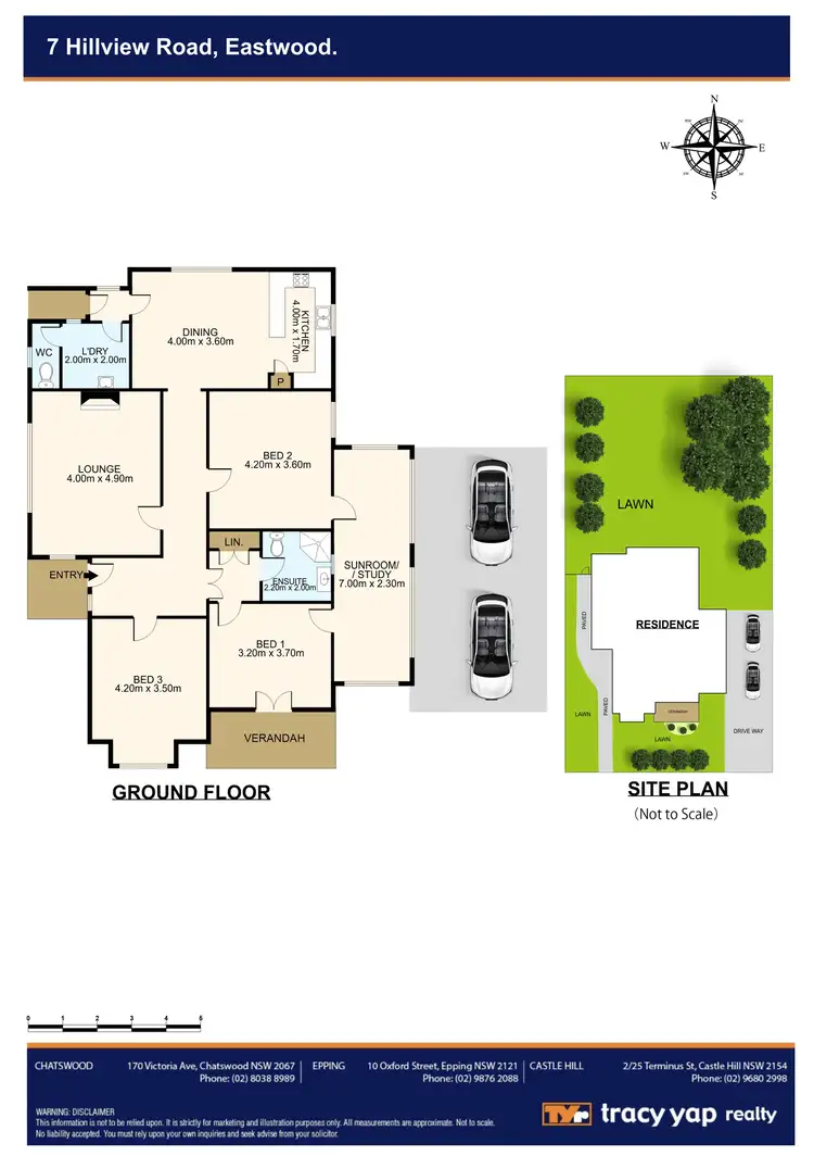 Floorplan of Homely house listing, 7 Hillview Road, Eastwood NSW 2122