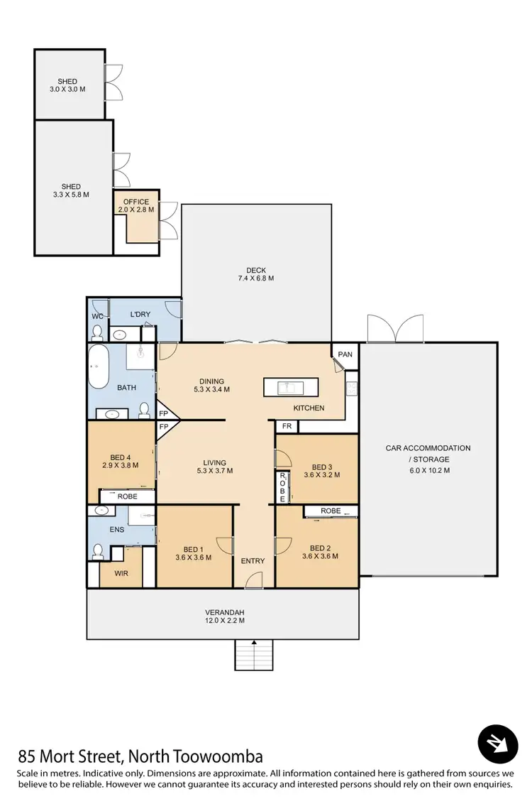 Floorplan of Homely house listing, 85 Mort Street, North Toowoomba QLD 4350