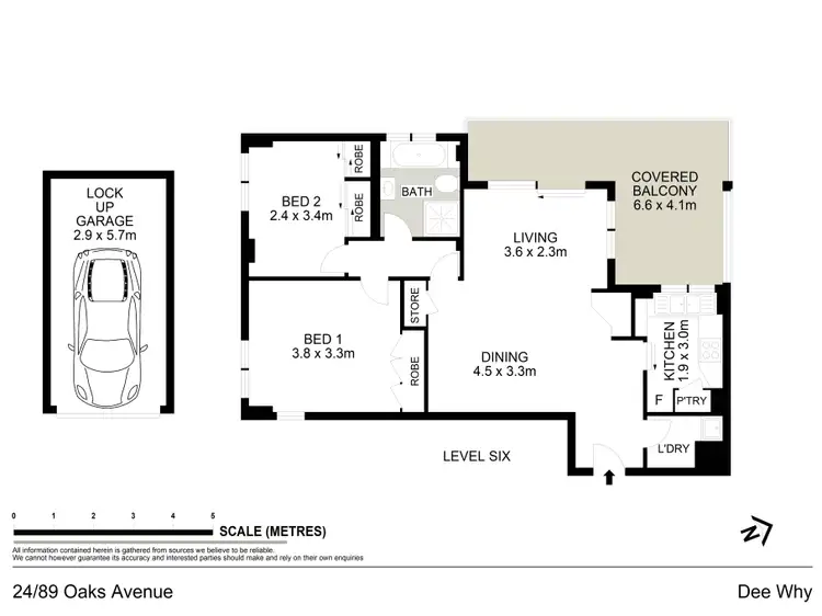 Floorplan of Homely apartment listing, 24/89 Oaks Avenue, Dee Why NSW 2099