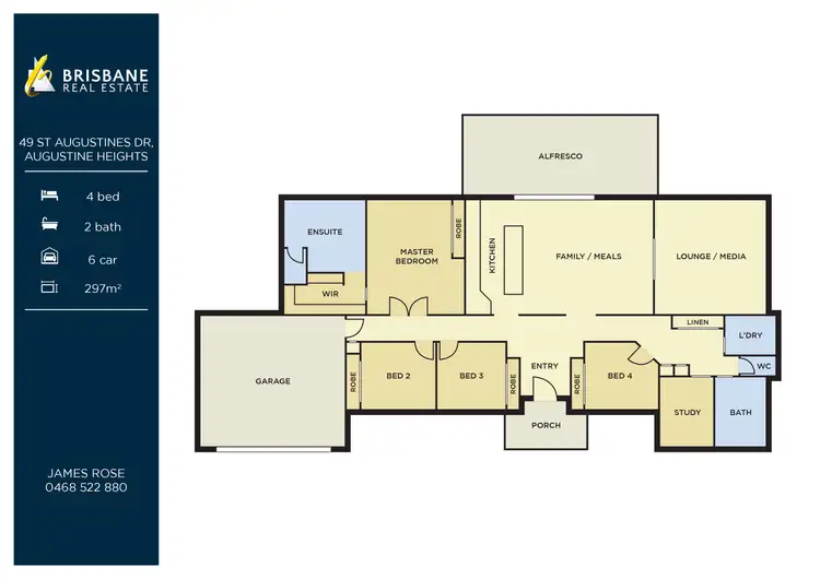 Floorplan of Homely house listing, 49 St Augustines Drive, Augustine Heights QLD 4300