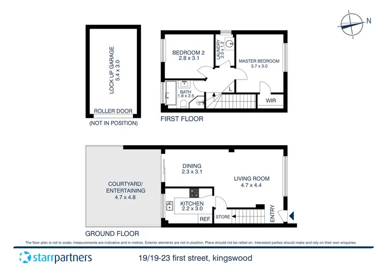 Floorplan of Homely townhouse listing, 19/19-23 First Street, Kingswood NSW 2747