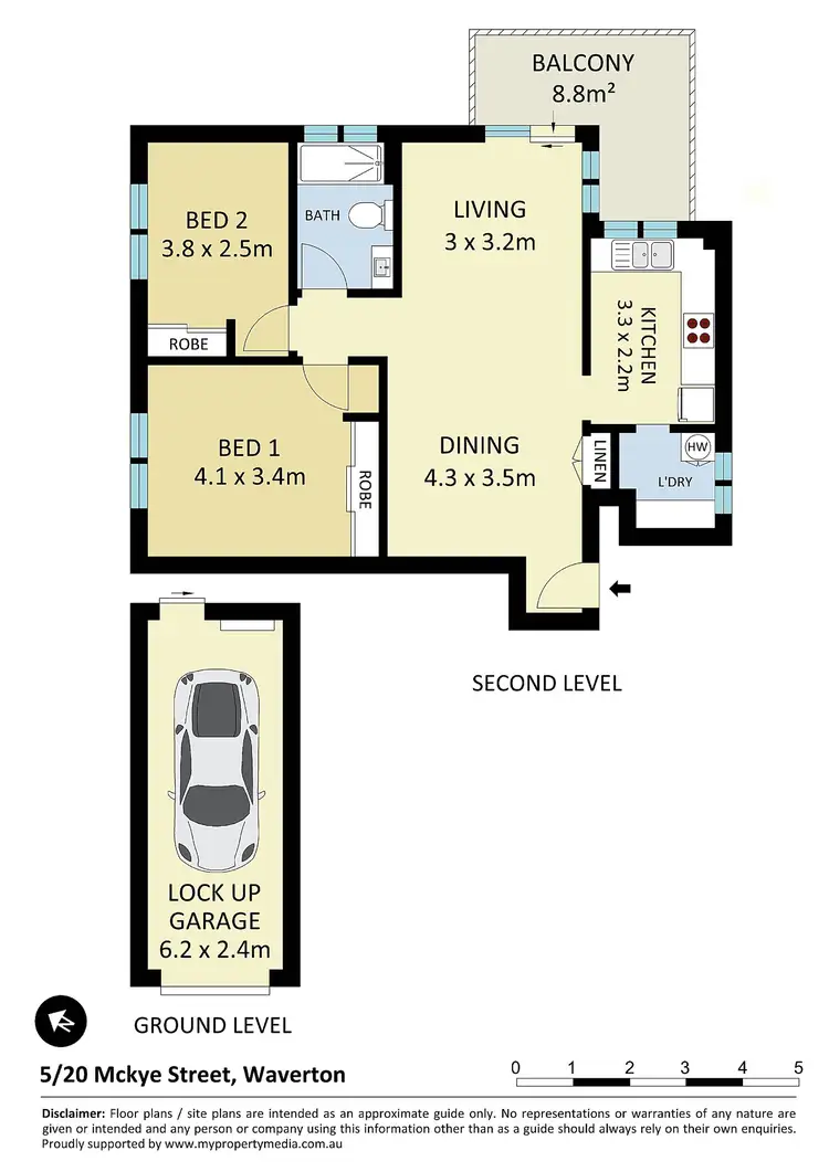 Floorplan of Homely apartment listing, 5/20 Mckye Street, Waverton NSW 2060