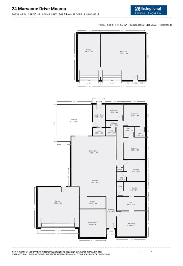 Floorplan of Homely house listing, 24 Marsanne Drive, Moama NSW 2731