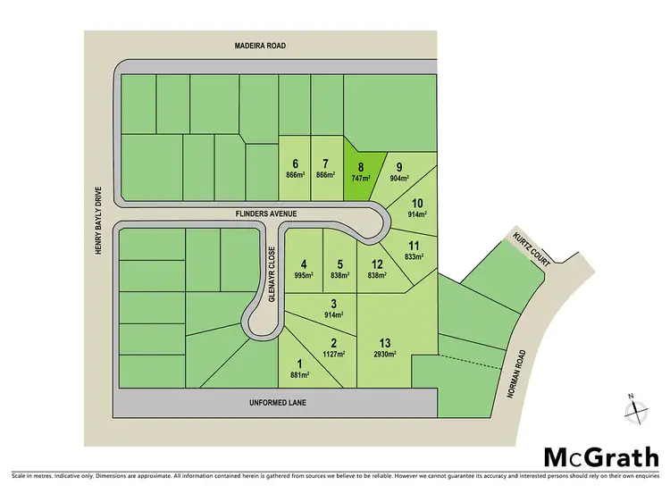 Floorplan of Homely land listing, 13 Flinders Avenue, Mudgee NSW 2850