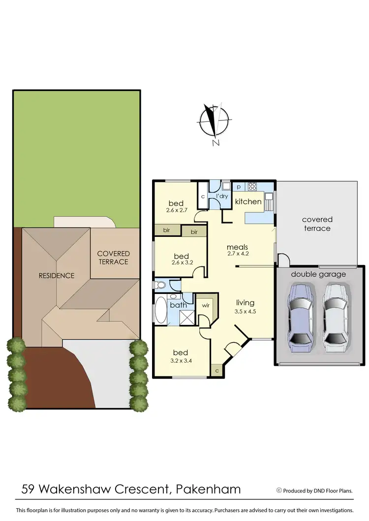Floorplan of Homely house listing, 59 Wakenshaw Crescent, Pakenham VIC 3810