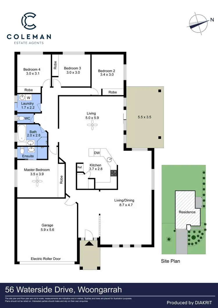 Floorplan of Homely house listing, 56 Waterside Drive, Woongarrah NSW 2259