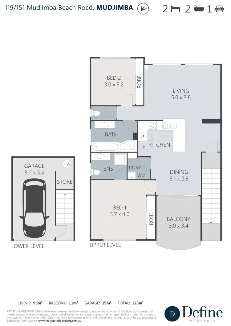 Floorplan of Homely unit listing, 119/151-153 Mudjimba Beach Road, Mudjimba QLD 4564