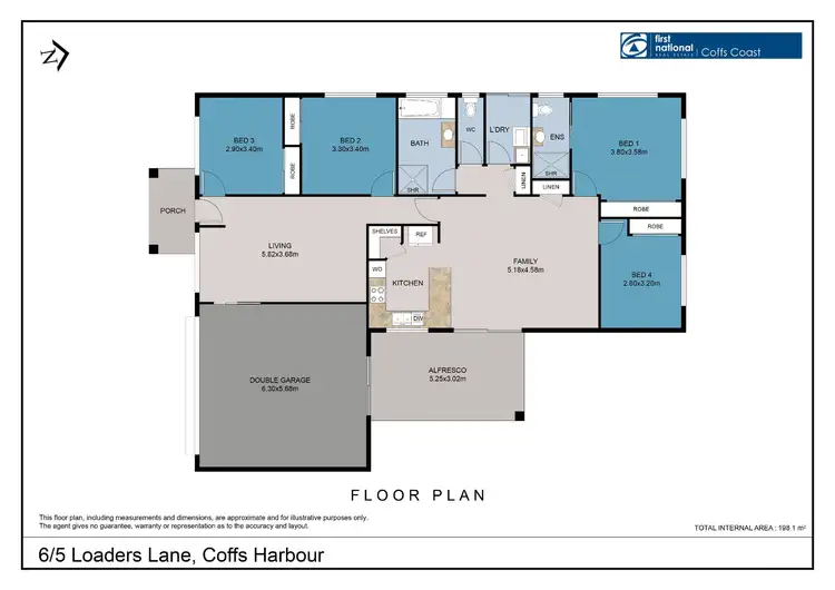 Floorplan of Homely house listing, 6/5 Loaders Lane, Coffs Harbour NSW 2450