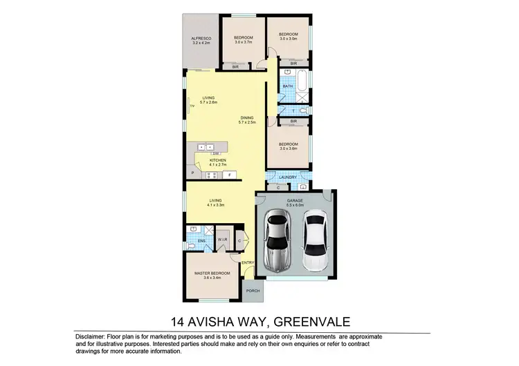Floorplan of Homely house listing, 14 Avisha Way, Greenvale VIC 3059