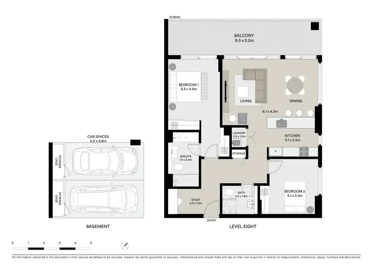Floorplan of Homely unit listing, 801/16 Baywater Drive, Wentworth Point NSW 2127