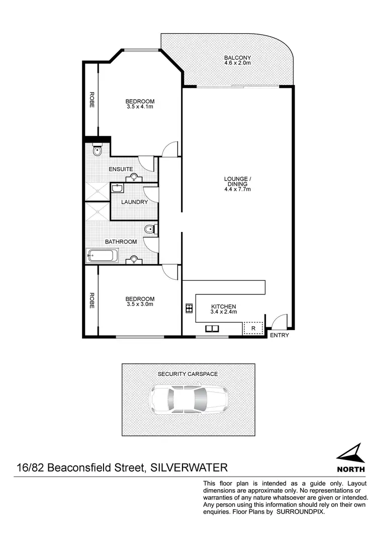 Floorplan of Homely apartment listing, 16/82-84 Beaconsfield Street, Silverwater NSW 2128