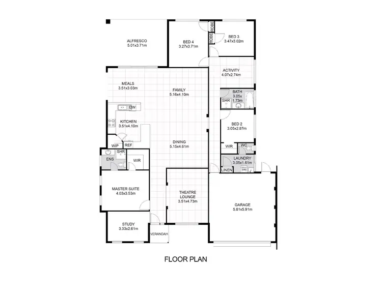 Floorplan of Homely house listing, 28 Pamplona Boulevard, Port Kennedy WA 6172