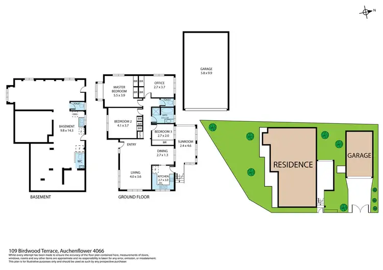 Floorplan of Homely house listing, 109 Birdwood Terrace, Auchenflower QLD 4066