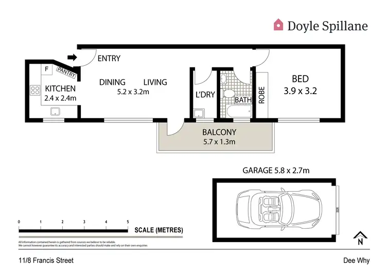 Floorplan of Homely apartment listing, 11/8 Francis Street, Dee Why NSW 2099