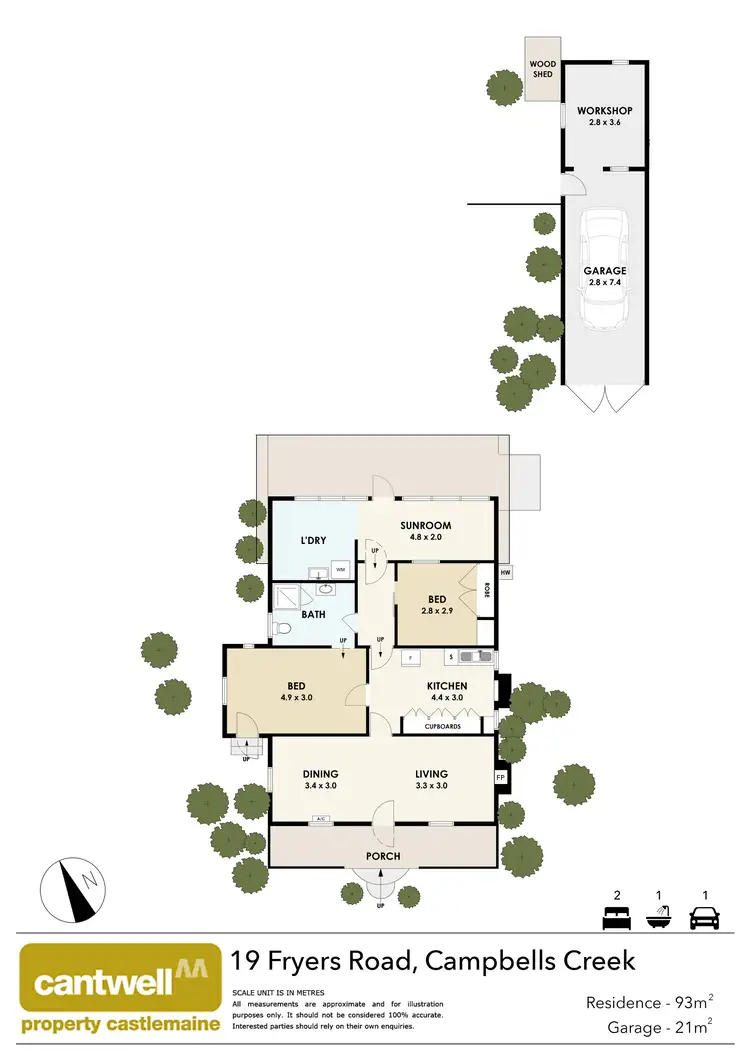 Floorplan of Homely house listing, 19 Fryers Road, Campbells Creek VIC 3451