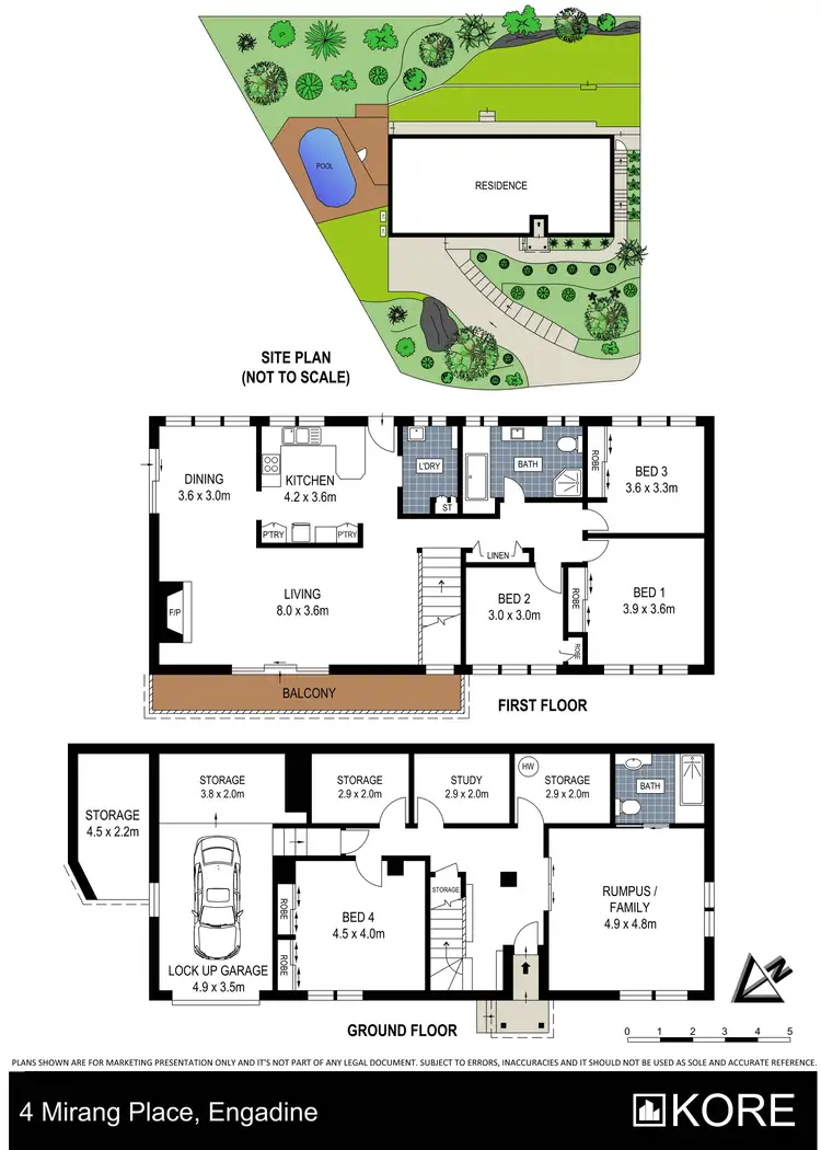 Floorplan of Homely house listing, 4 Mirang Place, Engadine NSW 2233