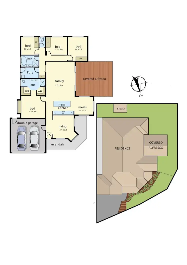 Floorplan of Homely house listing, 54 Windermere Boulevard, Pakenham VIC 3810