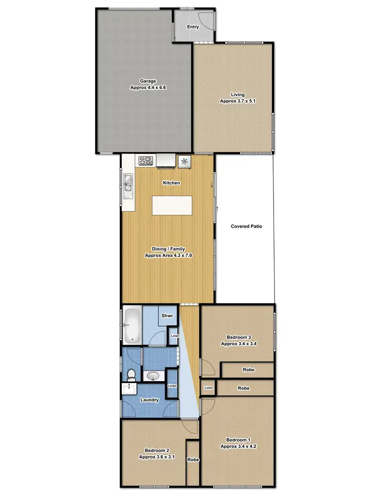 Floorplan of Homely house listing, 28 Daintree Drive, Wattle Grove NSW 2173