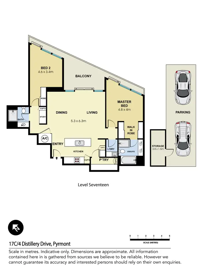 Floorplan of Homely apartment listing, 17C/4 Distillery Drive, Pyrmont NSW 2009
