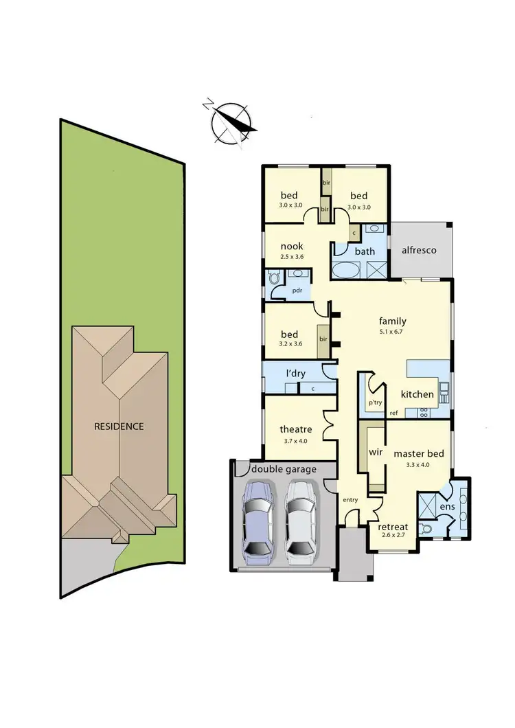 Floorplan of Homely house listing, 18 Jamescott Drive, Drouin VIC 3818