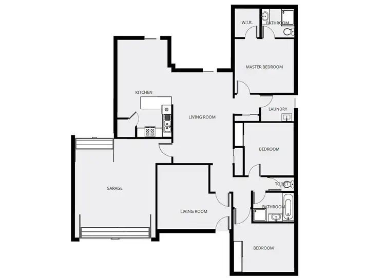 Floorplan of Homely house listing, 6 Felix Court, Mildura VIC 3500