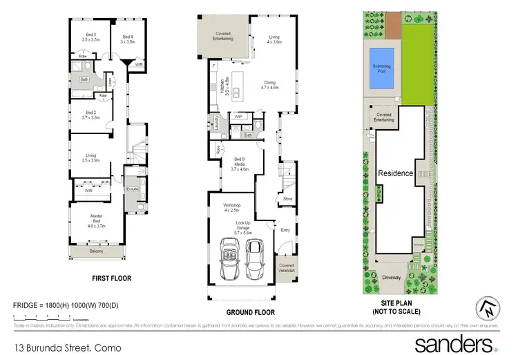 Floorplan of Homely house listing, 13 Burunda Street, Como NSW 2226