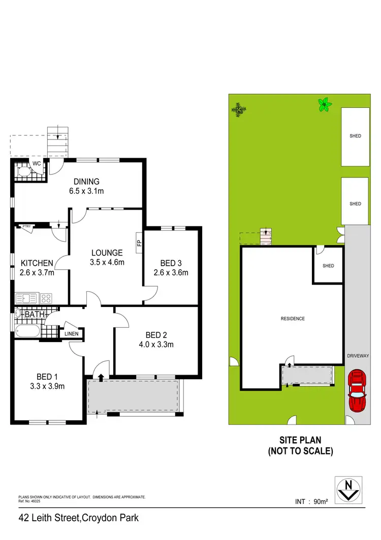 Floorplan of Homely house listing, 42 Leith Street, Croydon Park NSW 2133