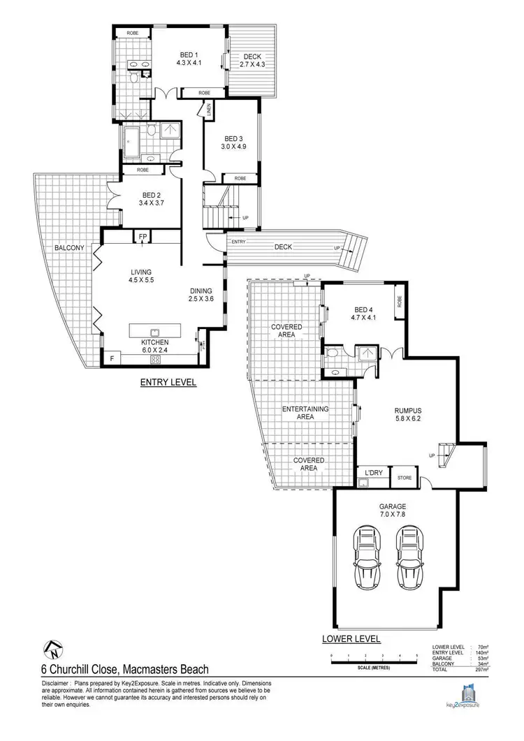 Floorplan of Homely house listing, 6 Churchill Close, Macmasters Beach NSW 2251