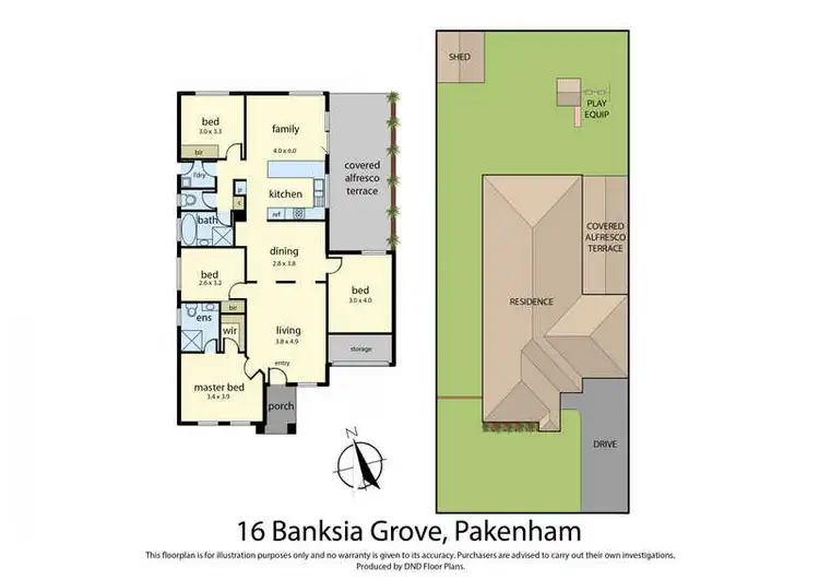 Floorplan of Homely house listing, 16 Banksia Grove, Pakenham VIC 3810