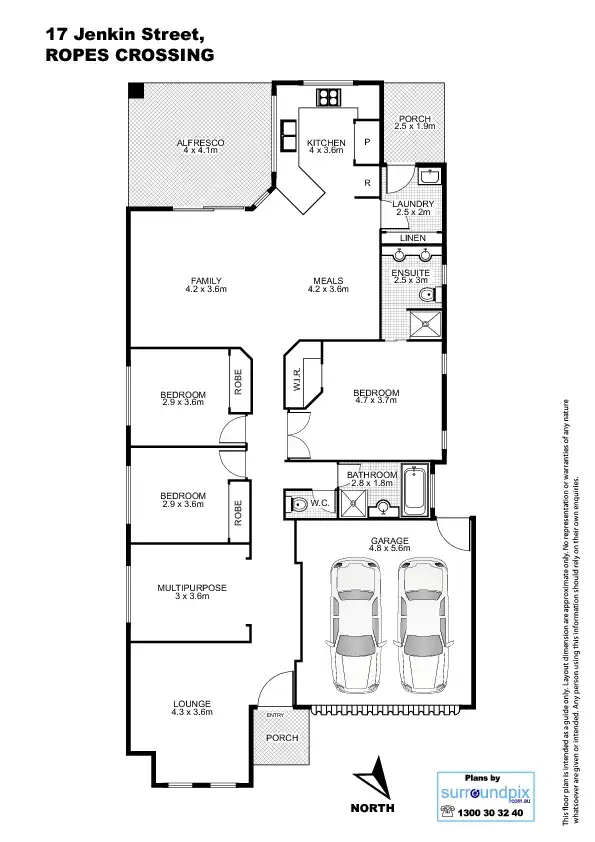 Floorplan of Homely house listing, 17 Jenkin Street, Ropes Crossing NSW 2760