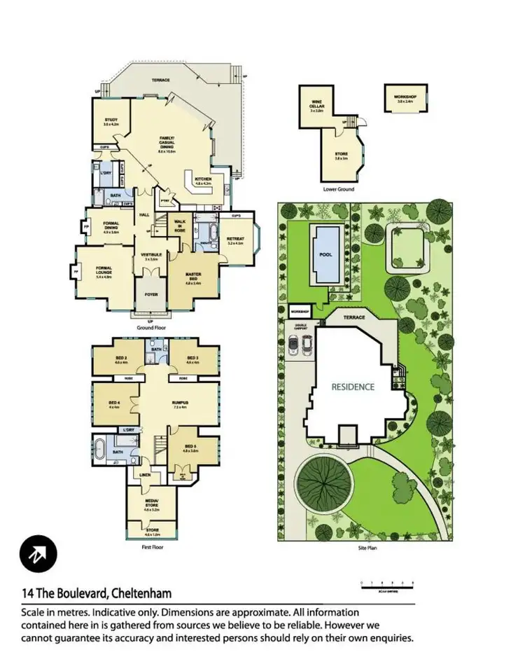 Floorplan of Homely house listing, 14 The Boulevard, Cheltenham NSW 2119