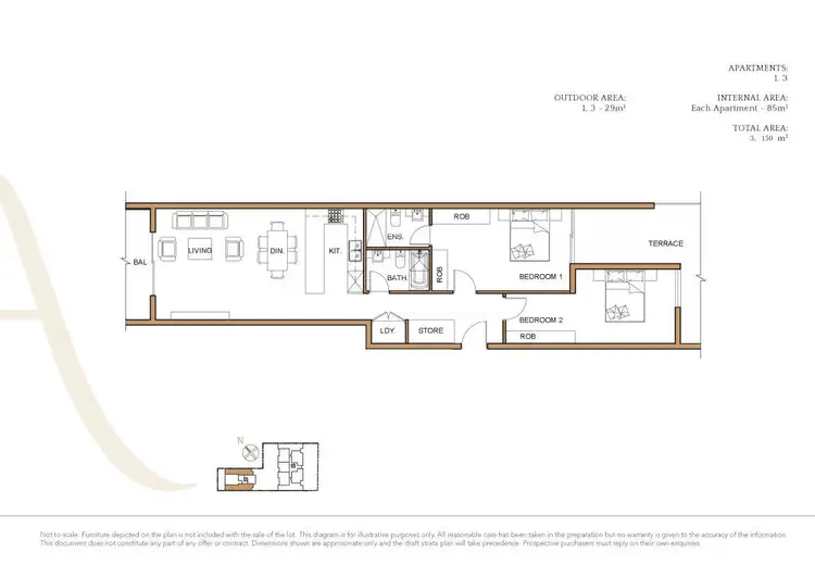 Floorplan of Homely apartment listing, 203/11 Porter Street, Ryde NSW 2112