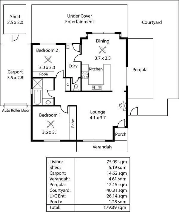 Floorplan of Homely unit listing, 5/364 Sturt Road, Clovelly Park SA 5042