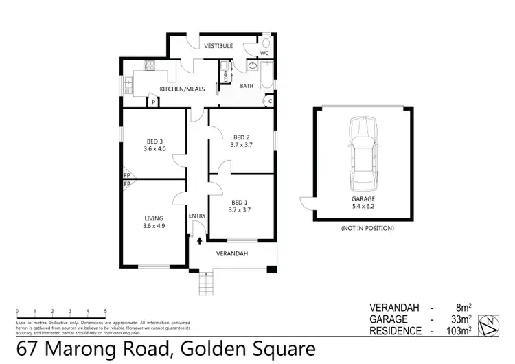 Floorplan of Homely house listing, 67 Marong Road, Golden Square VIC 3555