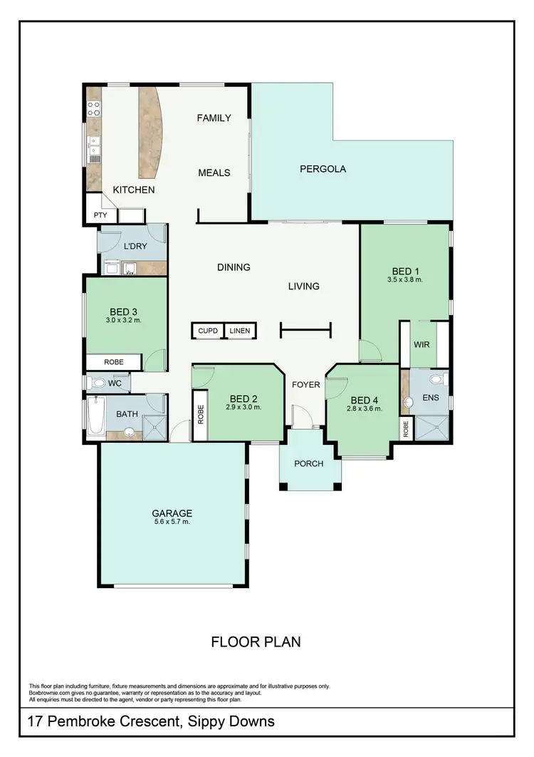 Floorplan of Homely house listing, 17 Pembroke Crescent, Sippy Downs QLD 4556