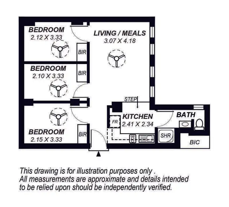 Floorplan of Homely apartment listing, 808/23 King William Street, Adelaide SA 5000